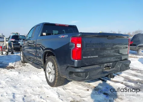 2021 Chevrolet Silverado 1500 4Wd Standard Bed Custom из США, поврежденный, VIN 1GCRYBEH7MZ105033